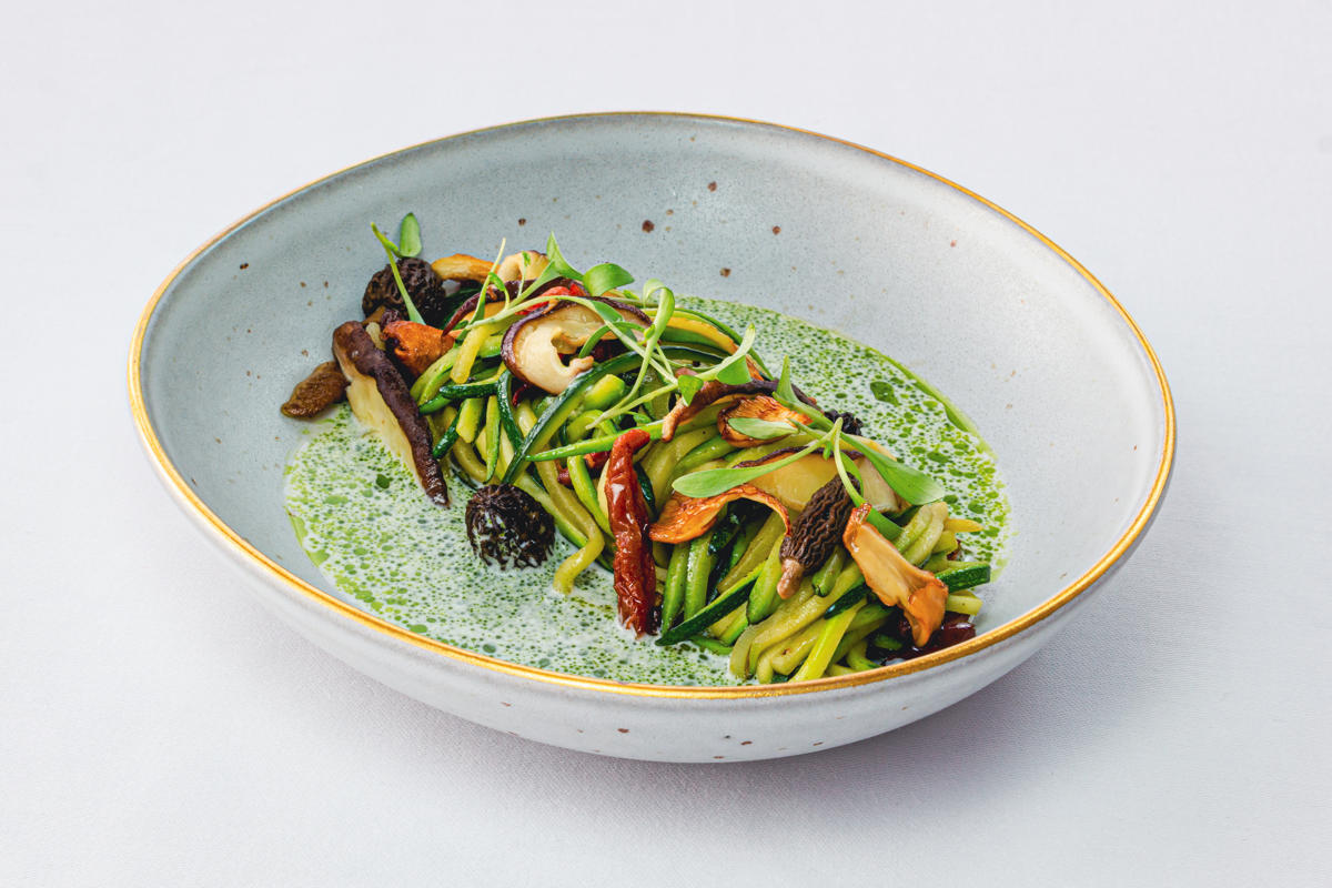 Talharim Courgette e Cogumelos